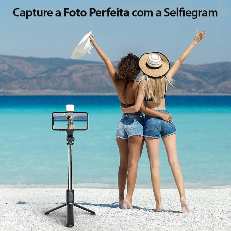 Selfiegram - Tripé Multifunções Led 4 em 1